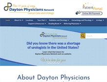 Tablet Screenshot of daytonphysicians.com